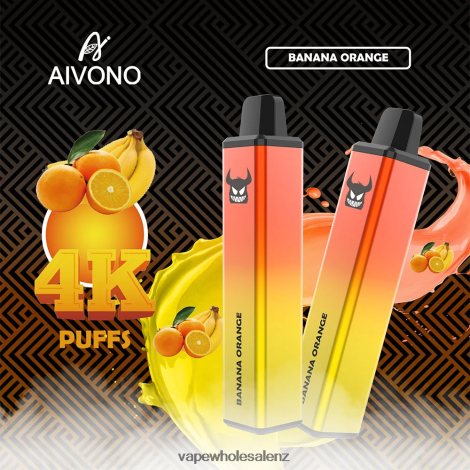 Electronic Cigarette Price - Aivono AIM FREAK 4000 Banana Orange 6L2L2L258