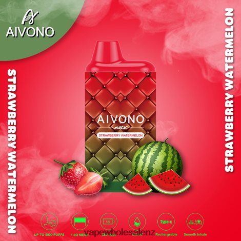 Electronic Cigarette Online - Aivono AIM MAGIC 5800 Mouth Box Cigarette Strawberry Watermelon 6L2L2L99