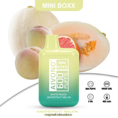 E-Cigarette Wholesale - Aivono AIM MINI BOXX 600 White Peach Grapefruit Melon 6L2L2L241