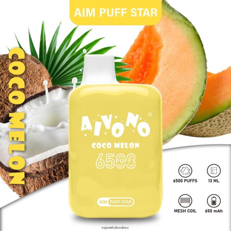 Electronic Cigarette NZ - Aivono AIM PUFF STAR 6500 Coco Melon 6L2L2L297