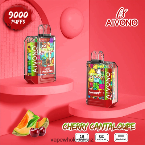 Electronic Cigarette NZ - Aivono AIM XXL 9000 Mouth Sticker Transparent Cherry Cantaloupe 6L2L2L57