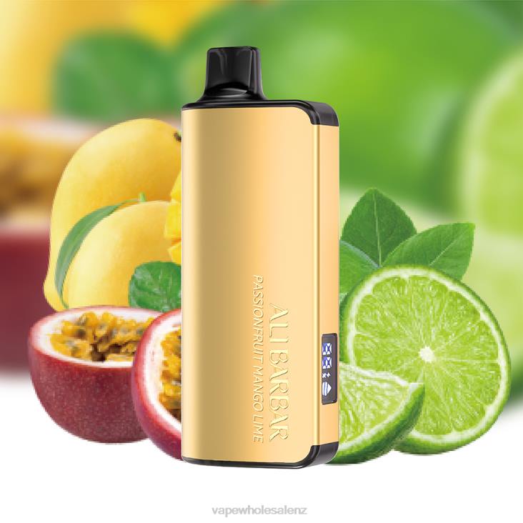 E Cig Wholesale - Alibarbar Ingot 9000 Disposable Vape Passionfruit Mango Lime NTV822