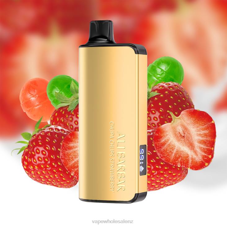 Electronic Cigarette NZ - Alibarbar Ingot 9000 Disposable Vape Chupa Chups Strawberry NTV817