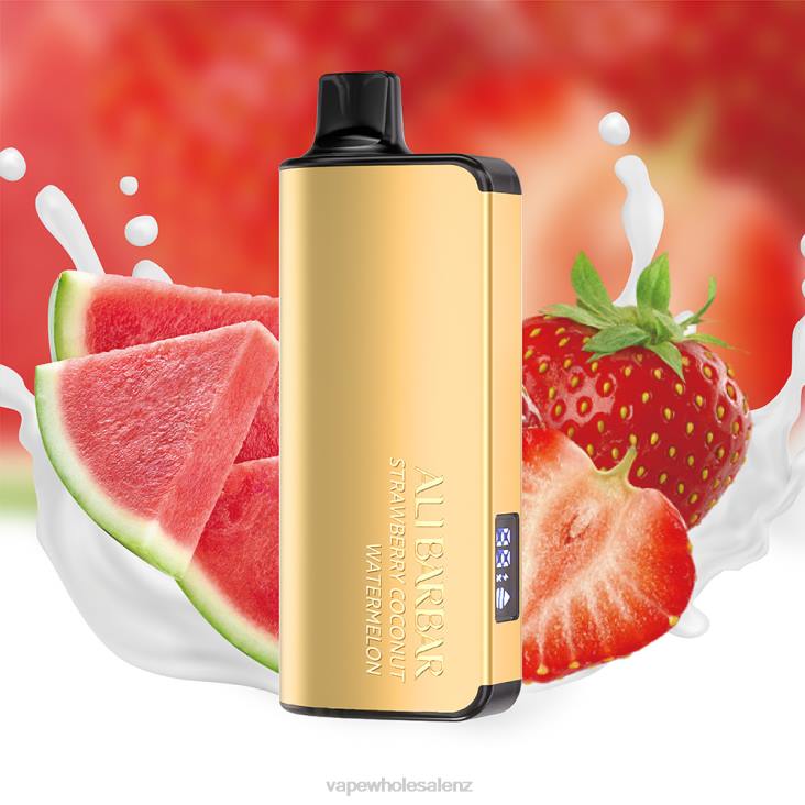Electronic Cigarette Wholesale Supplier - Alibarbar Ingot 9000 Disposable Vape Strawberry Coconut Watermelon NTV824