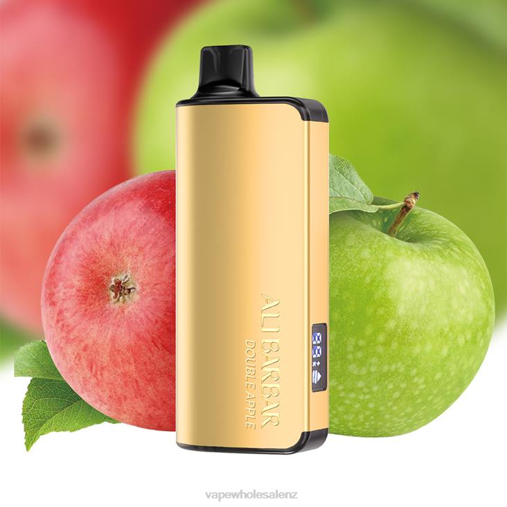 Vape Wholesale Supplier NZ - Alibarbar Ingot 9000 Disposable Vape Double Apple NTV828