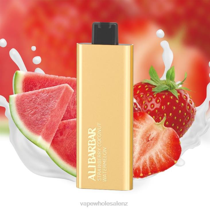 E Cig Wholesale - Alibarbar Pandora 7000 Disposable Vape Strawberry Coconut Watermelon NTV862
