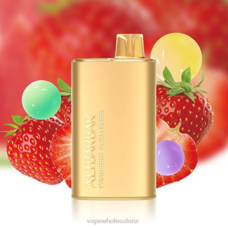 Vape Wholesale Prices - Alibarbar Rich 8000 Disposable Vape Strawberry Hubba Bubba NTV812