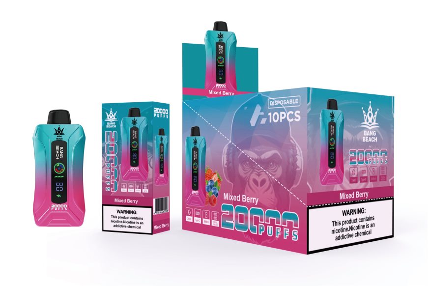 E Cigarettes Wholesale Suppliers - Bang Beach 20000 Puffs Smart Screen Vape Mixed Berry DZ888P5
