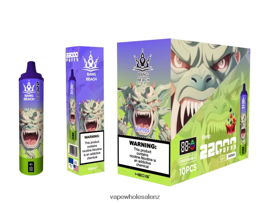 Electronic Cigarette Price - Bang Beach 22000 Puffs Smart Screen Vimto DZ888P18