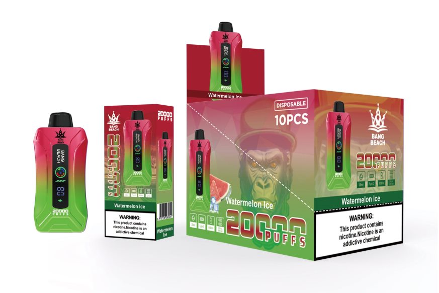 Vape Wholesale NZ - Bang Beach 20000 Puffs Smart Screen Vape Watermelon Ice DZ888P7