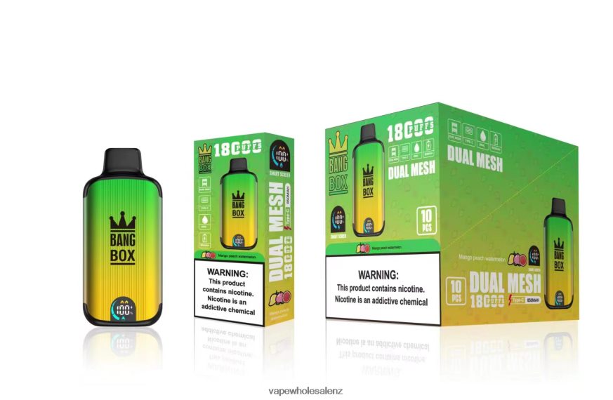 Disposable Vape Wholesale NZ - Bang Box 18000 puffs Mango Peach Watermelon DZ888P89