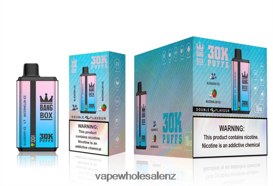 Disposable Vape Wholesale NZ - Bang Box 30000 Puffs Dual Flavors Blueberry Ice & Watermelon Ice DZ888P69