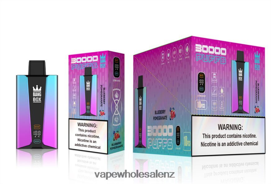 E Cig Wholesale - Bang Box 30000 Puffs Smart Screen Blueberry Pomgerante DZ888P80