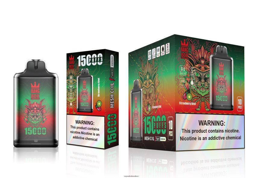 E Cig Wholesale - Bang Box S1-15000 Puffs Strawberry Kiwi DZ888P100