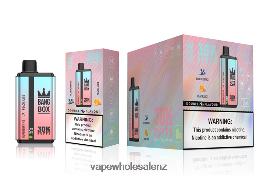 E Cigarettes Wholesale Suppliers - Bang Box 30000 Puffs Dual Flavors Blueberry Ice & Peach Juice DZ888P63