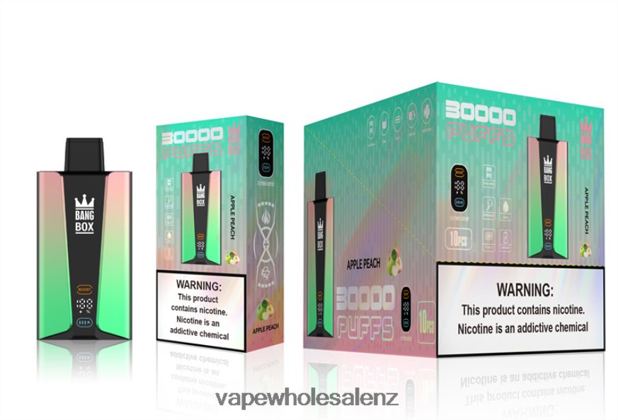 E Cigarettes Wholesale Suppliers - Bang Box 30000 Puffs Smart Screen Apple Peach DZ888P83