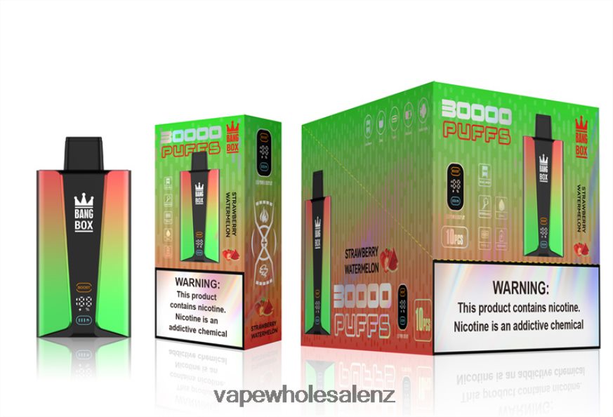 Electronic Cigarette NZ - Bang Box 30000 Puffs Smart Screen Strawberry Watermelon DZ888P75