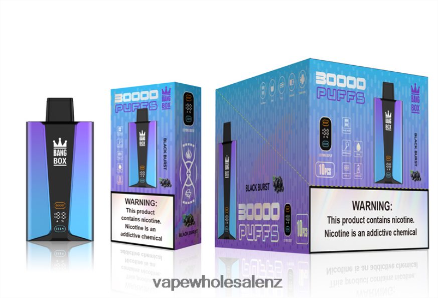 Electronic Cigarette Online - Bang Box 30000 Puffs Smart Screen Black Burst DZ888P77