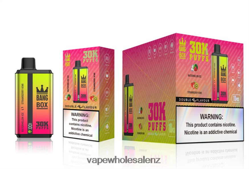 Electronic Cigarette Wholesale Supplier - Bang Box 30000 Puffs Dual Flavors Watermelon Ice & Strawberry Kiwi DZ888P62