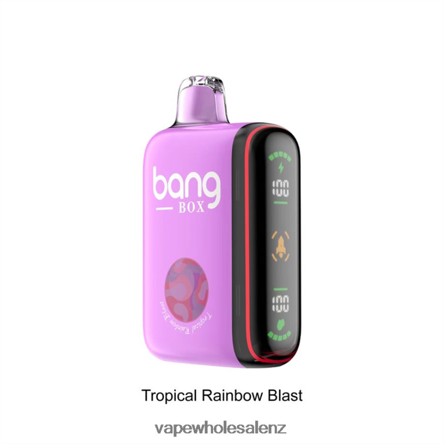 Vape Suppliers NZ - Bang Box 9000-18000 Puffs Intelligent Power Display Tropical Rainbow Blast DZ888P36