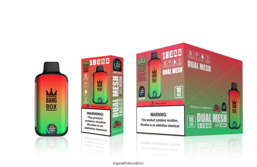 Vape Wholesale Distributor NZ - Bang Box 18000 puffs Strawberry Watermelon DZ888P88