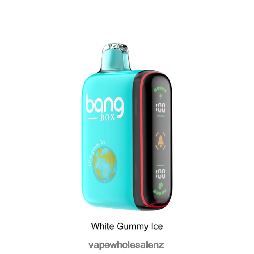 Vape Wholesale Distributor NZ - Bang Box 9000-18000 Puffs Intelligent Power Display White Gummy Ice DZ888P30