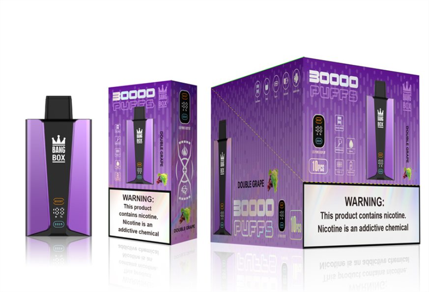 Vape Wholesale NZ - Bang Box 30000 Puffs Smart Screen Double Grape DZ888P85