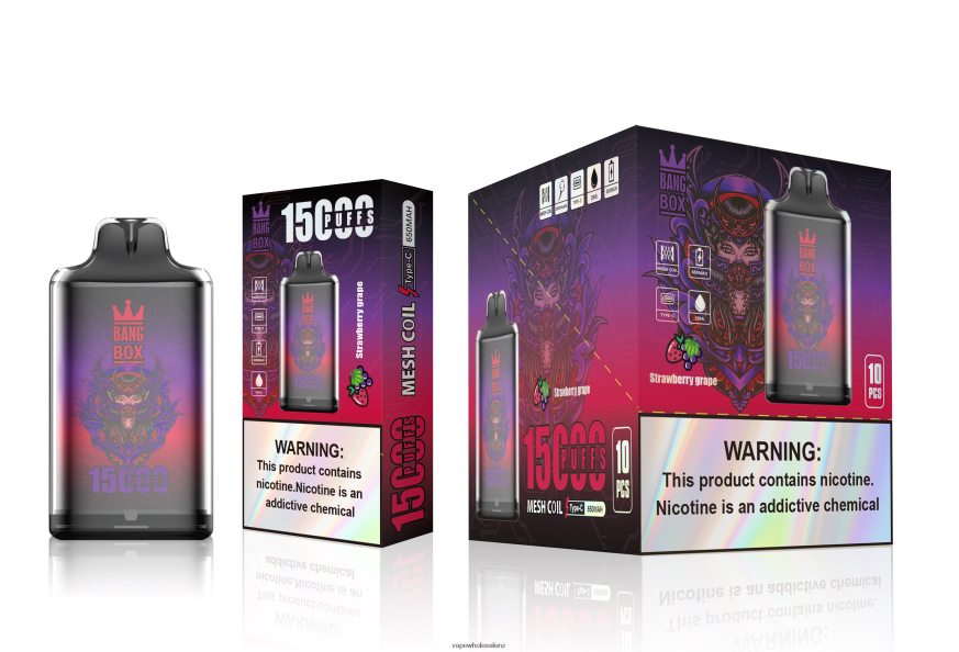 Vape Wholesale Near Me - Bang Box S1-15000 Puffs Strawberry Grape DZ888P111