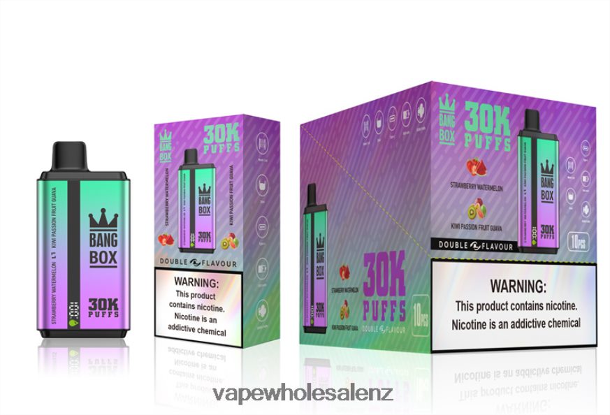 Vape Wholesale Prices - Bang Box 30000 Puffs Dual Flavors Strawberry Watermelon & Kiwi Passion Fruit Guava DZ888P70
