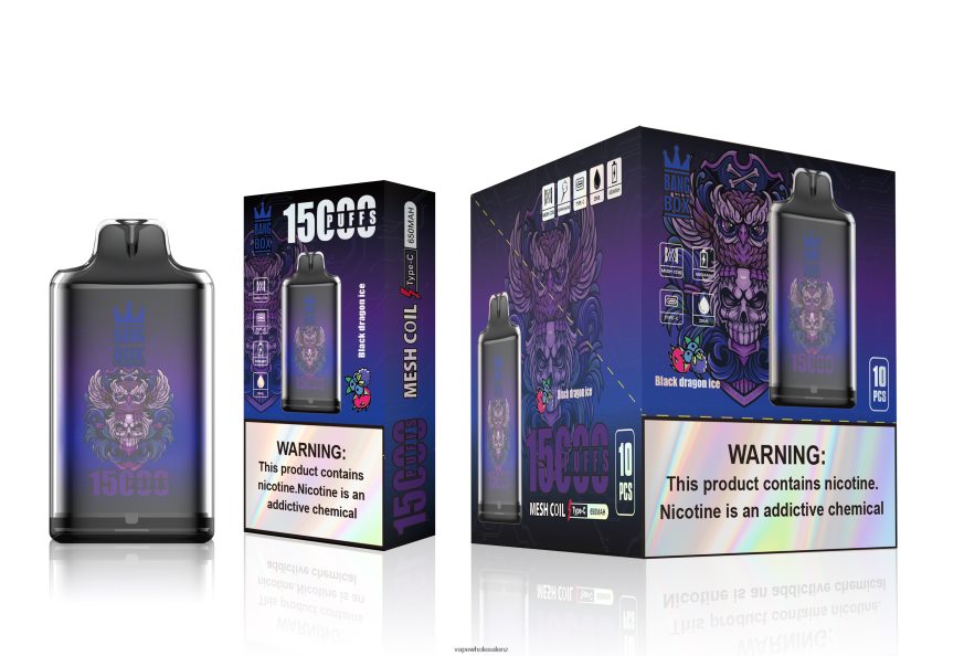 Vape Wholesale Prices - Bang Box S1-15000 Puffs Black Dragon Ice DZ888P110
