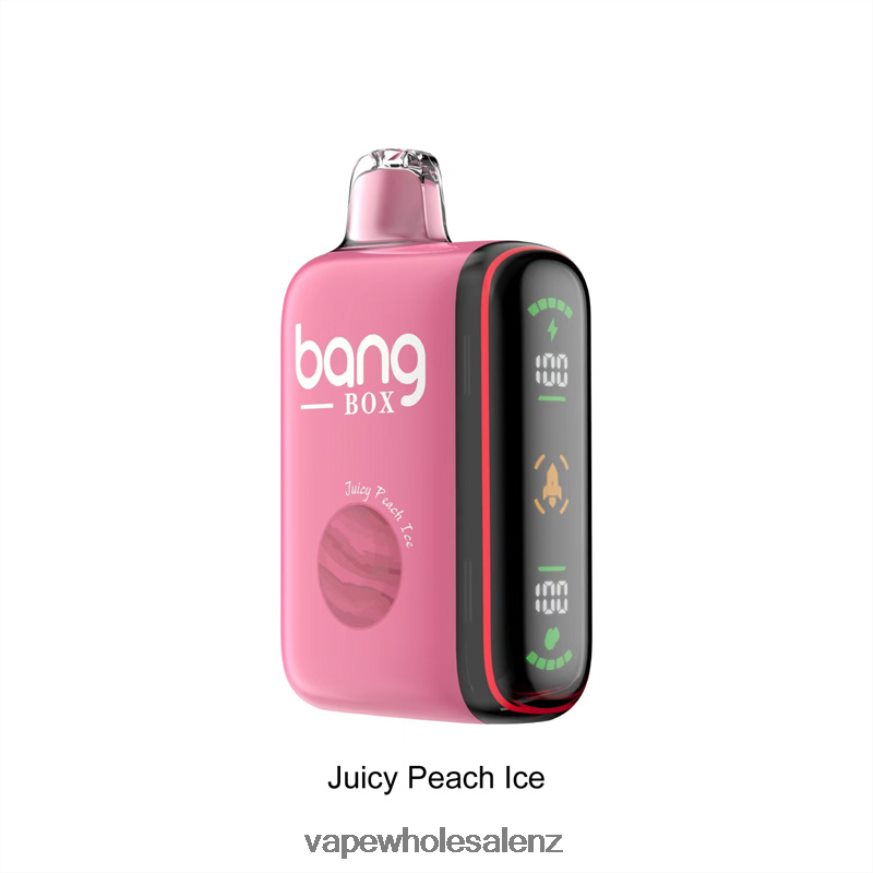 Vape Wholesale Supplier - Bang Box 9000-18000 Puffs Intelligent Power Display Juicy Peach Ice DZ888P29
