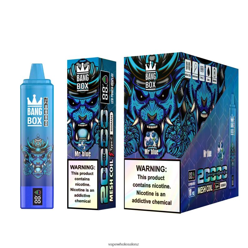 Vape Wholesale Supplier - Mr Blue NPP44129 Bang Box 20000