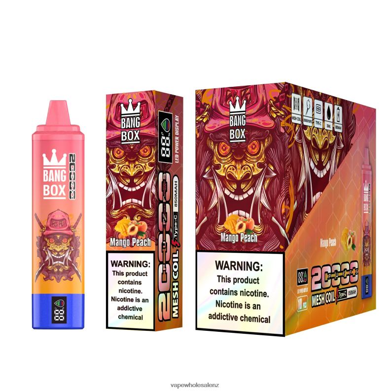 Vape Wholesale Supplier NZ - Mango Peach NPP44128 Bang Box 20000