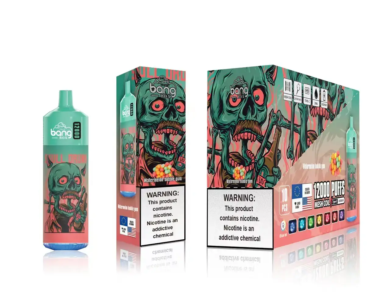 Vape Wholesale Supplier - Watermelon Bubble Gum NPP44119 Bang Box 12000 Puffs