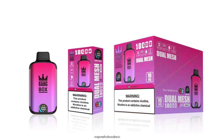 Vaping Stores NZ - Bang Box 18000 puffs Sour Raspberry Ice DZ888P98
