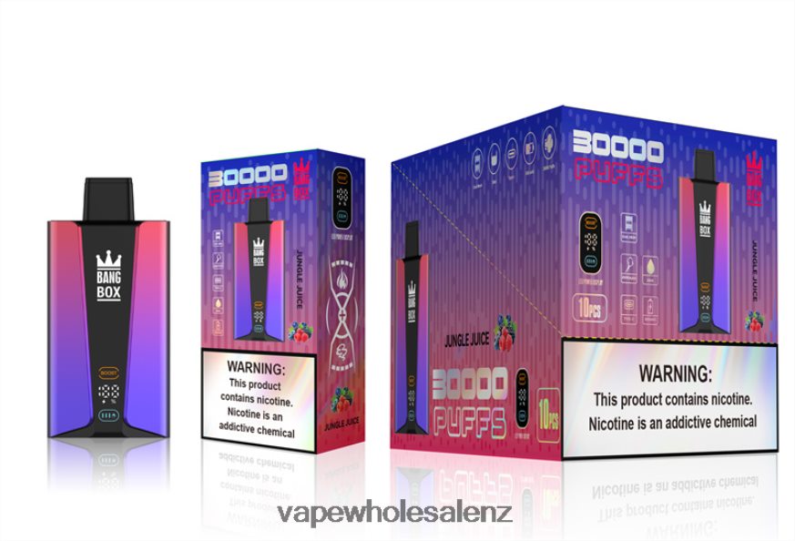 Vaping Stores NZ - Bang Box 30000 Puffs Smart Screen Jungle Juice DZ888P78