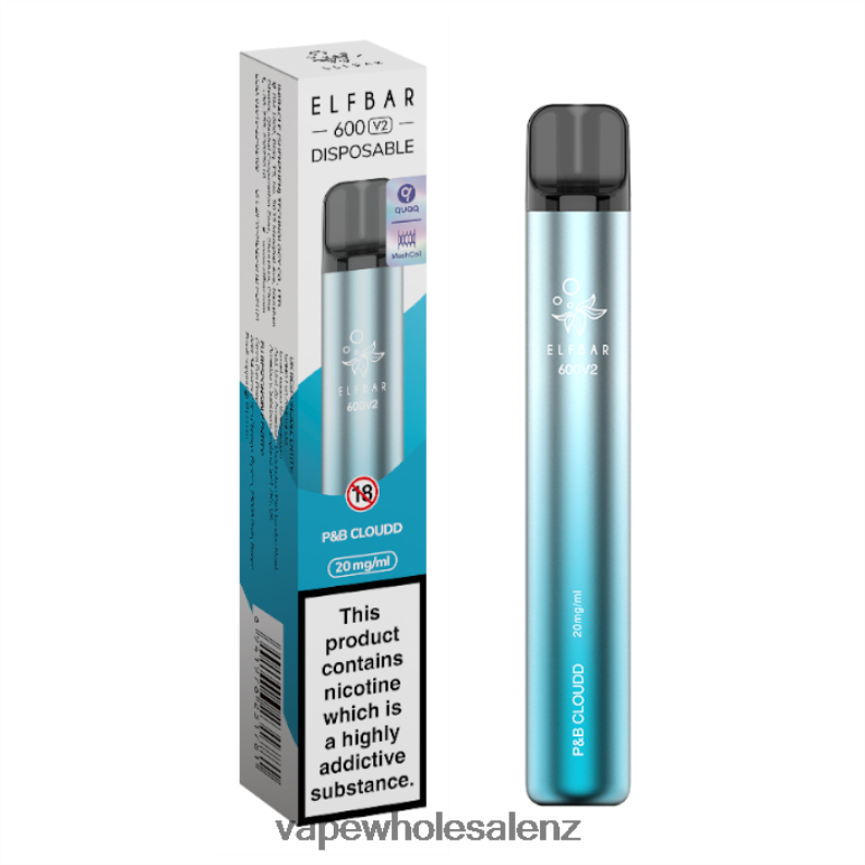 Vape Wholesale Distributor NZ - P&B Cloudd NPP44290 ELFBAR 600V2 20mg