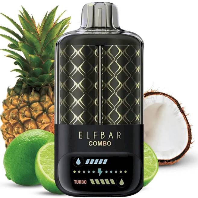E Cigarettes Wholesale Suppliers - Lime & Pineapple Elf Bar Combo 25000 HR0J5