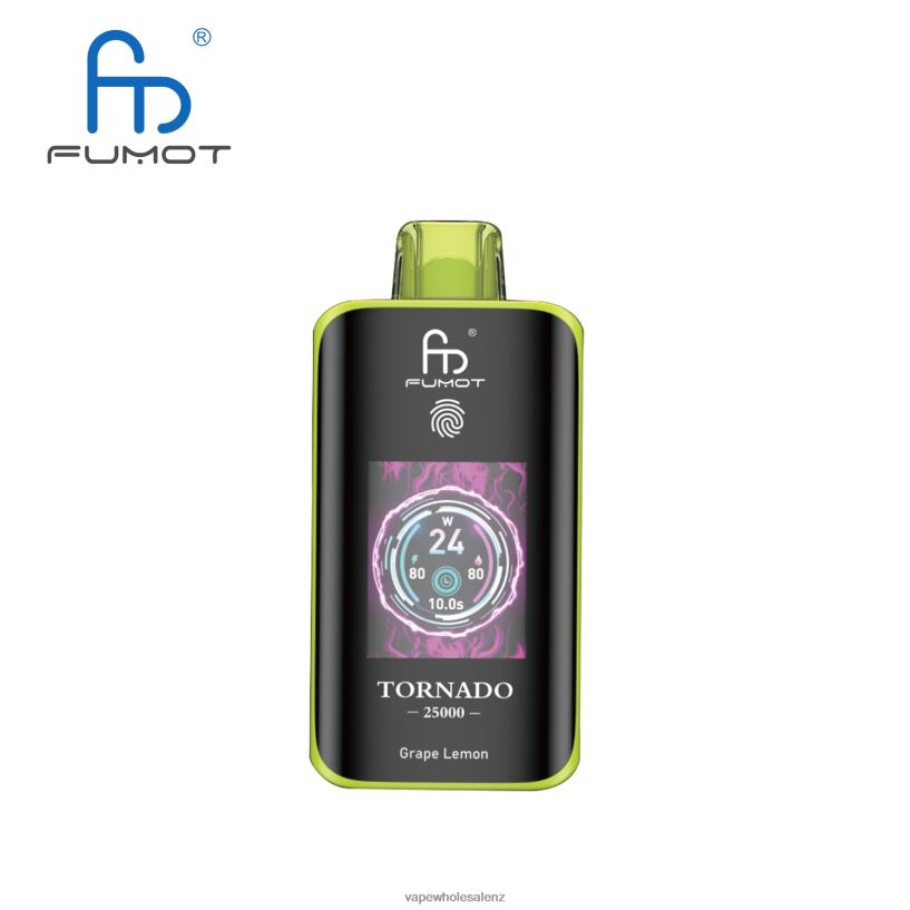 Electronic Cigarette Wholesale Price - Grape Lemon Fumot Tornado 25000 Disposable Vape 8H4R426