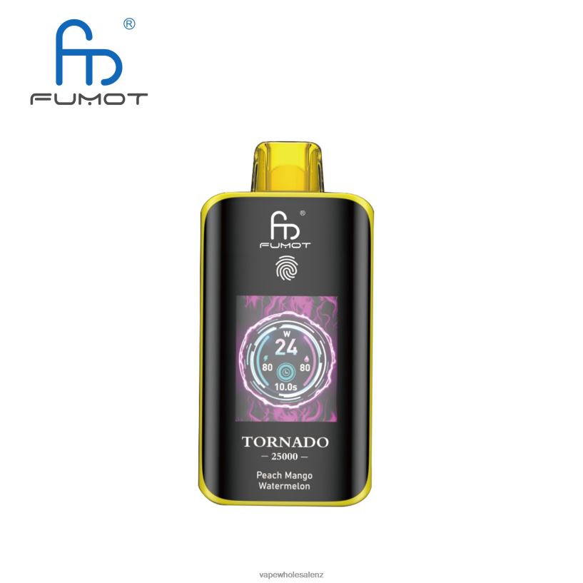Vape Wholesale Supplier - Peach Mango Watermelon Fumot Tornado 25000 Disposable Vape 8H4R429