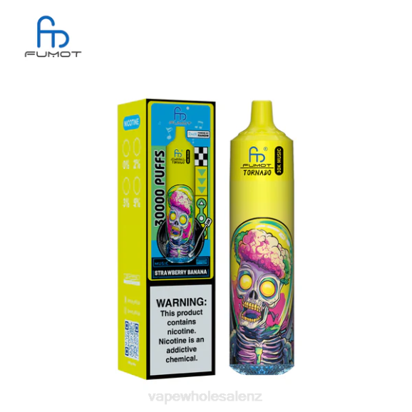 Electronic Cigarette Wholesale Price - Fumot Tornado 30K Music Strawberry Banana 0JL625