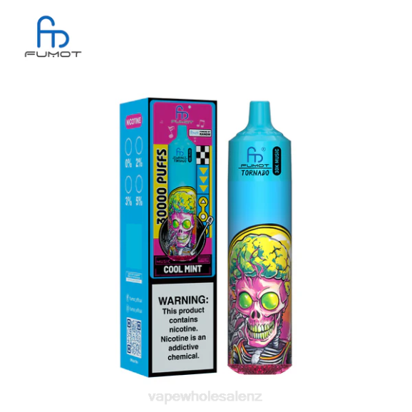 Vape Wholesale Distributor NZ - Fumot Tornado 30K Music Cool Mint 0JL610