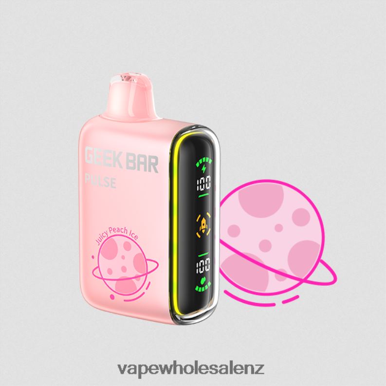 E Cig Wholesale - Juicy Peach Ice NPP4482 GEEK BAR Pulse Planet Edition 7500 PUFFS/15000 PUFFS