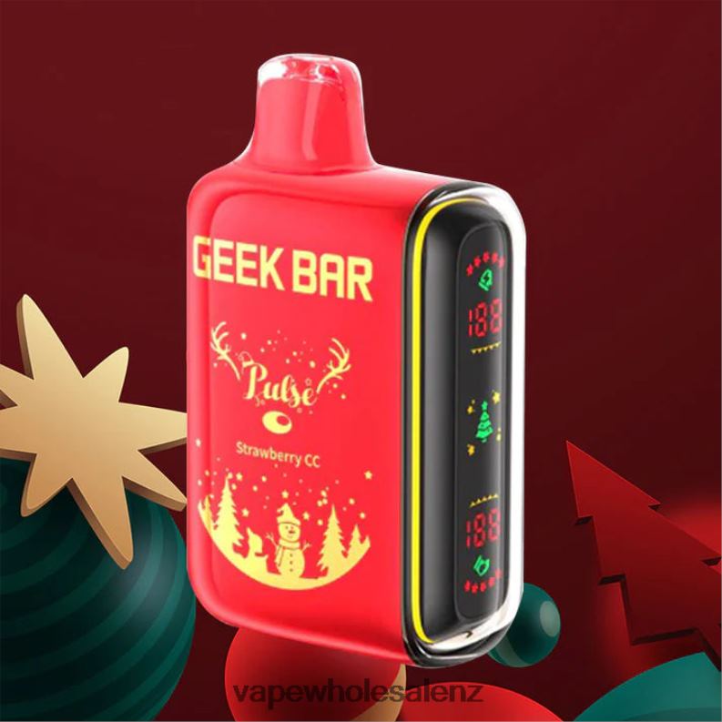Electronic Cigarette Wholesale Price - Strawberry Cc NPP4486 GEEK BAR Pulse Holiday Edition 7500 PUFFS/15000 PUFFS