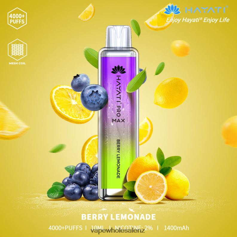 E Cigarettes Wholesale Suppliers - Berry Lemonade NPP44145 Hayati Pro Max 4000