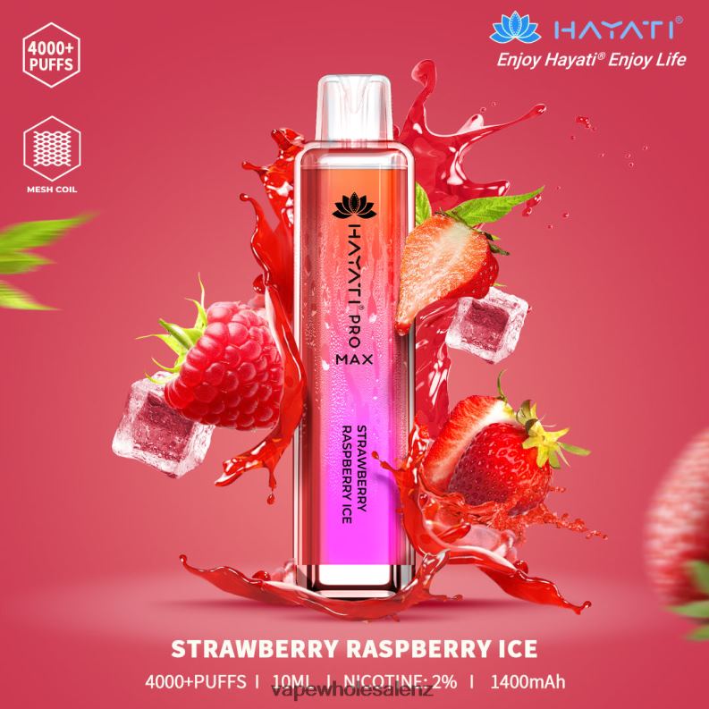 Electronic Cigarette Wholesale Price - Strawberry Raspberry Ice NPP44176 Hayati Pro Max 4000