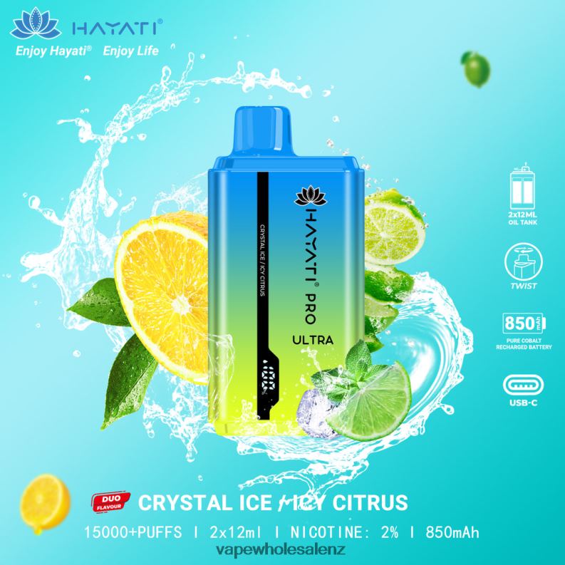 Electronic Cigarette Wholesale - Crystal Ice/Icy Citrus NPP44223 Hayati Pro Ultra