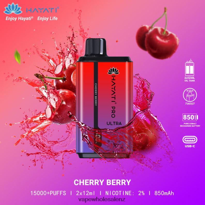 Electronic Cigarette Wholesale Supplier - Cherry Berry NPP44204 Hayati Pro Ultra