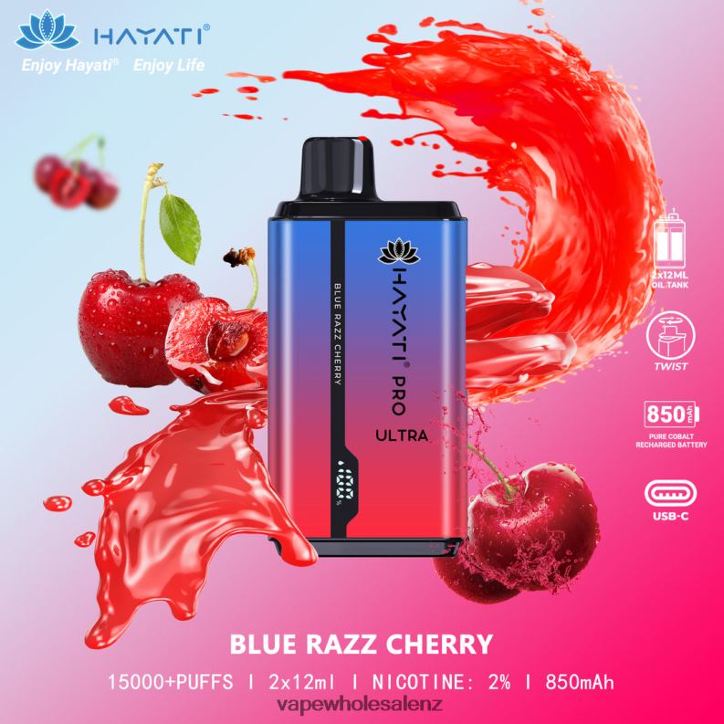 Vape Wholesale Supplier NZ - Blue Razz Cherry NPP44198 Hayati Pro Ultra