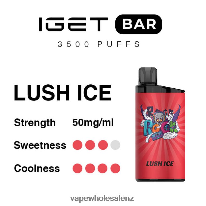 Electronic Cigarette Wholesale - Lush Ice NPP4493 IGET BAR 3500 5% NICOTINE